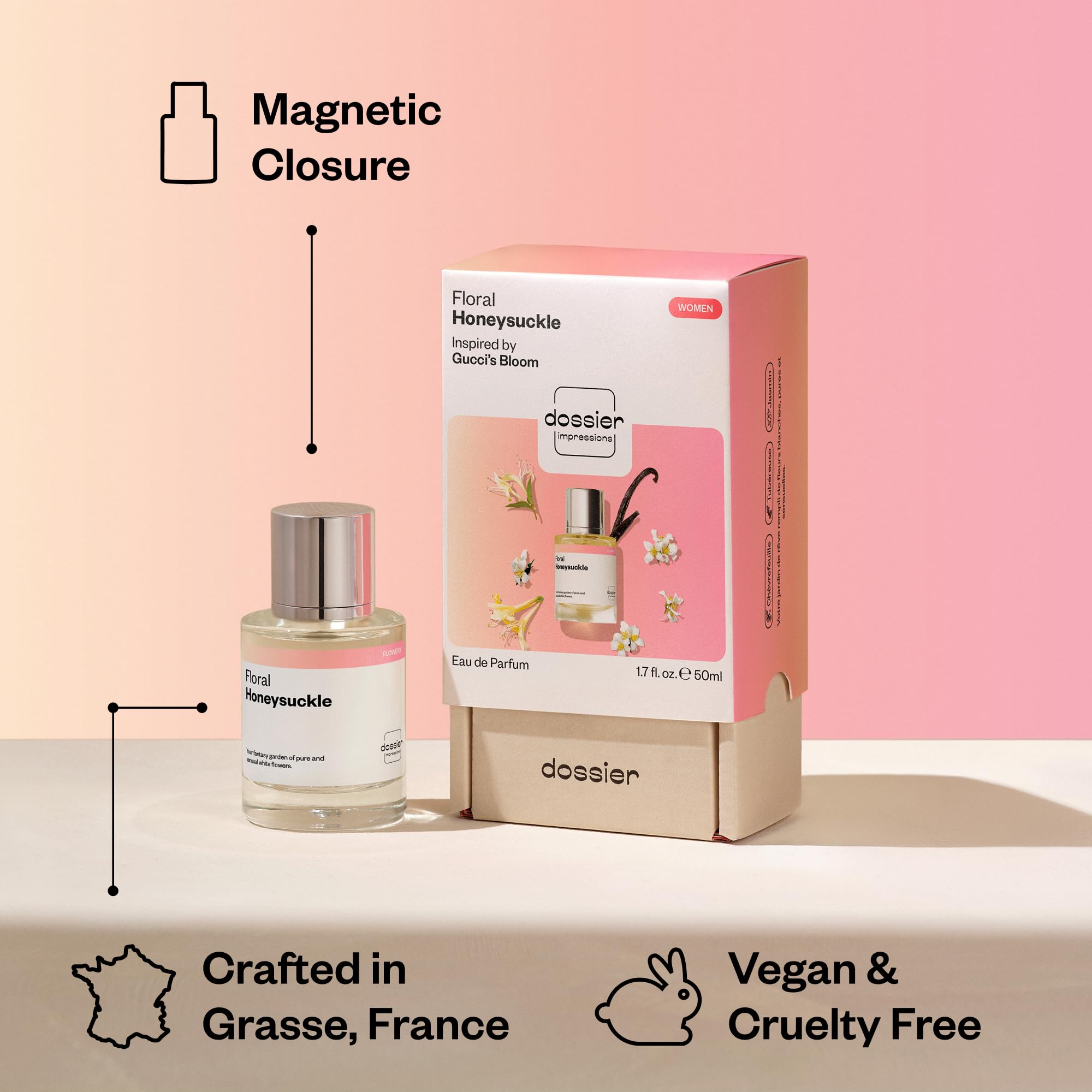 Amazon.com : Dossier - Floral Honeysuckle - Eau de Parfum
